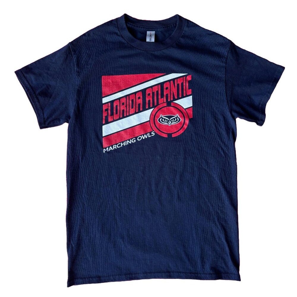 FAU Florida Atlantic University Marching Owls Gildan Tee Shirt, Small
